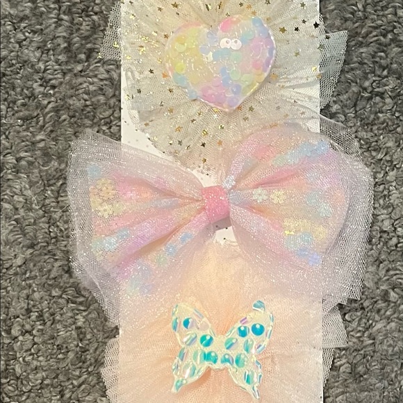 3 piece baby girl hair bows - Picture 1 of 4